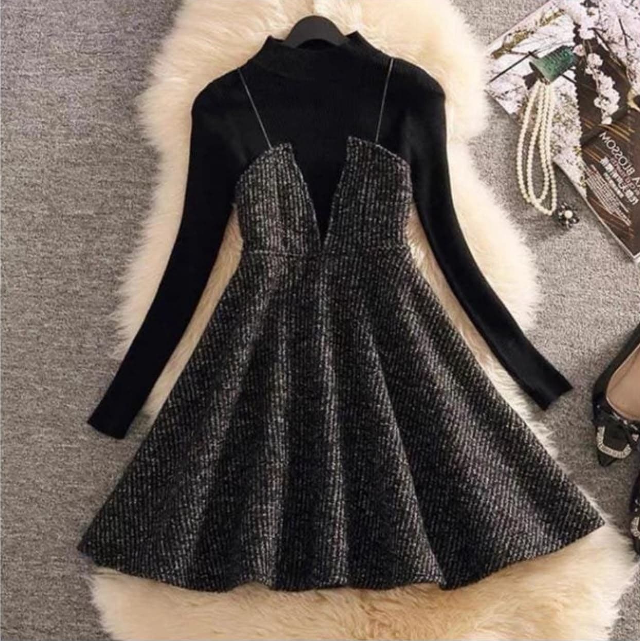 Knox Winter Dress in Black